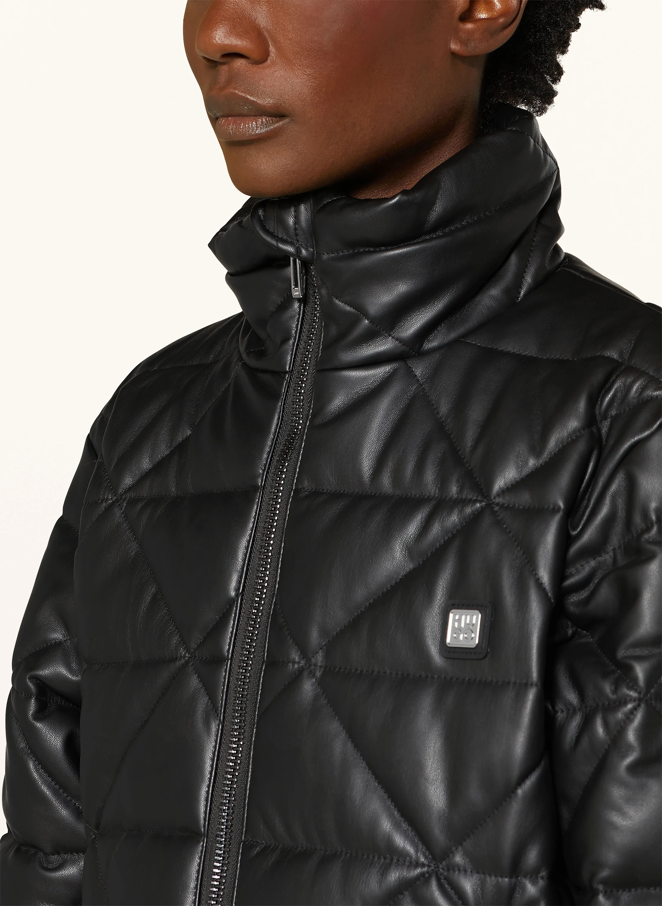 HUGO Steppjacke FERMINA in Lederoptik