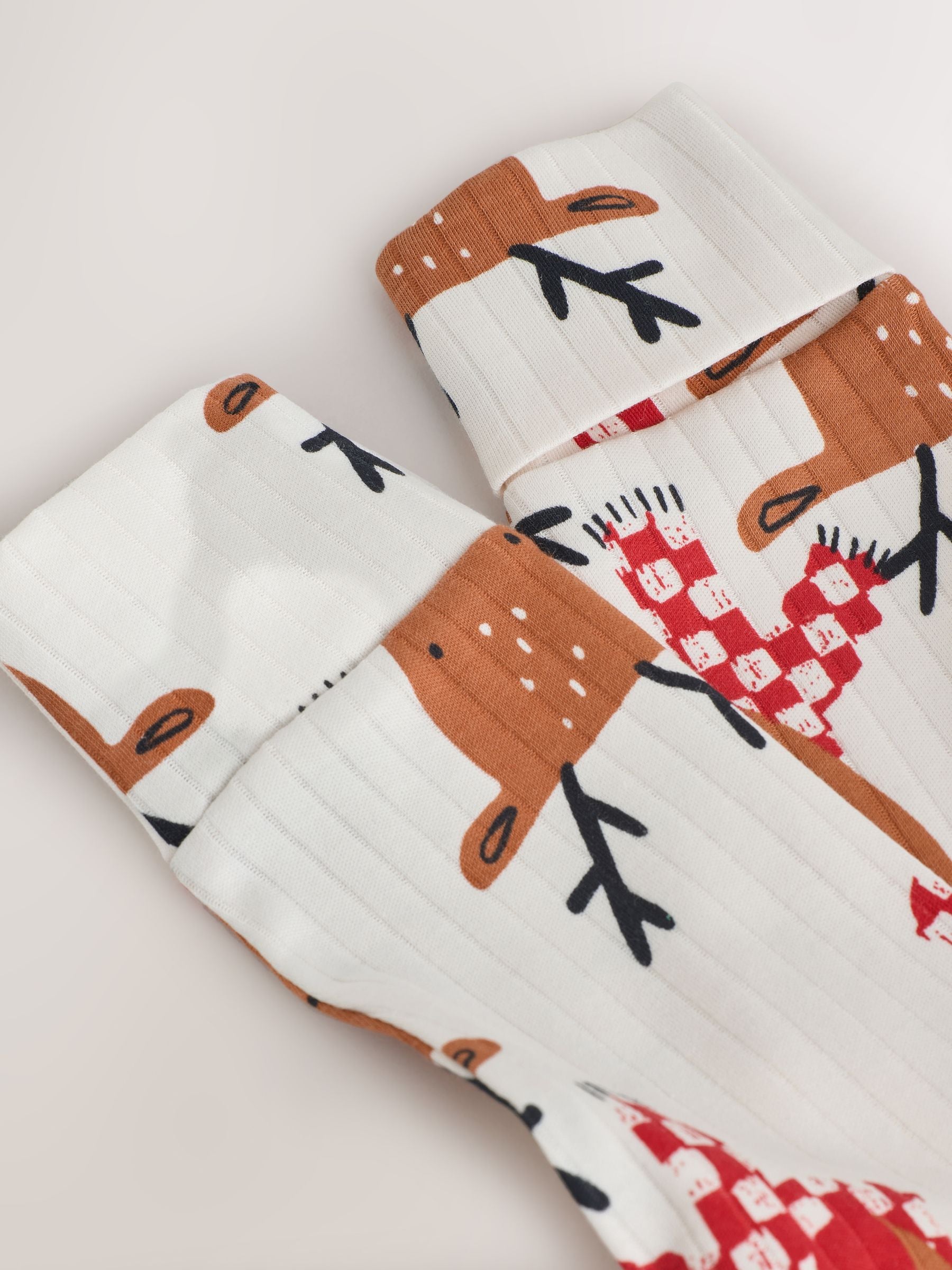 Ecru - Baby Kerstmis Rendier Pyjama (0mnd-3jr)