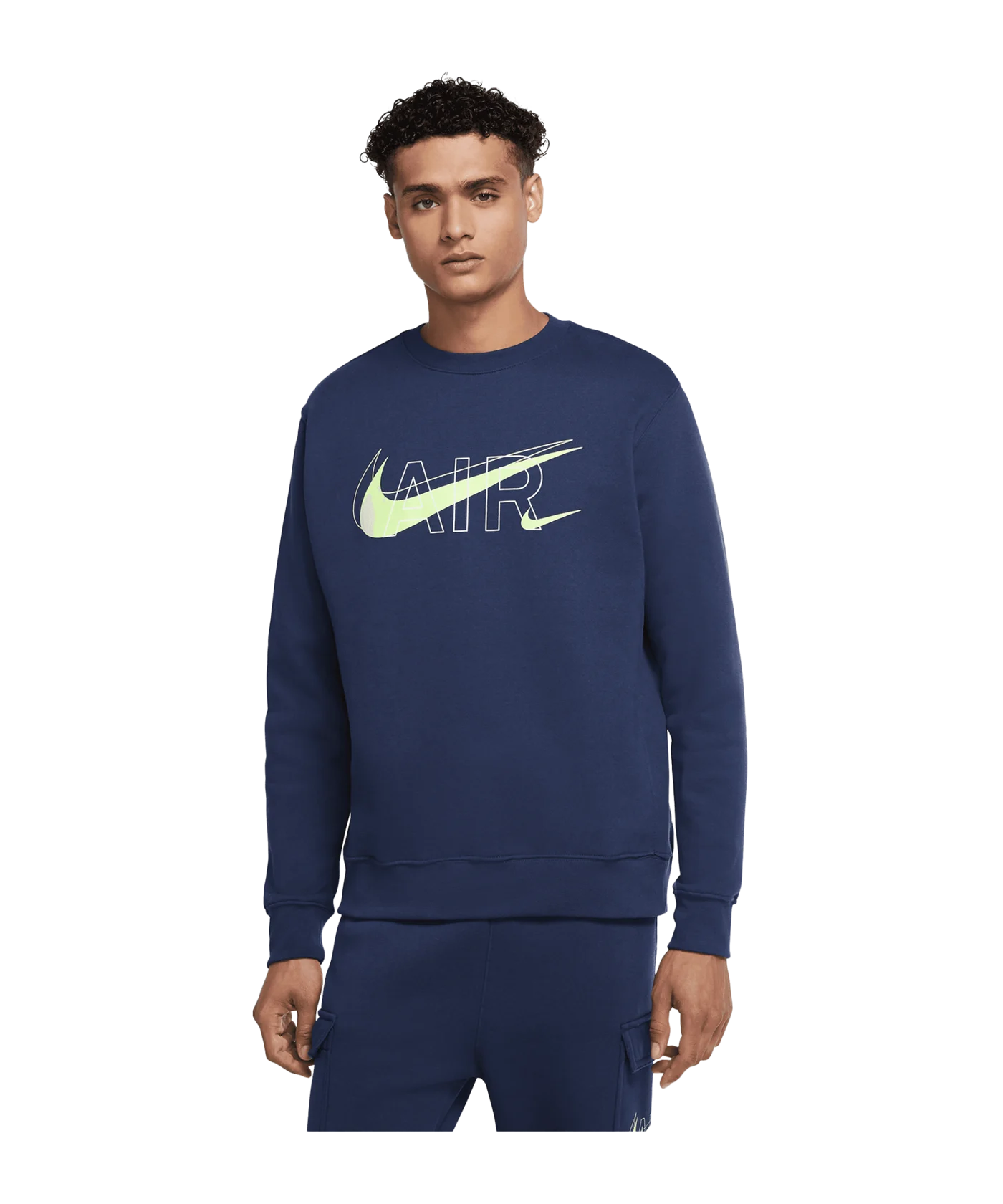 Nike Fleece Crew Sweatshirt Blau F410