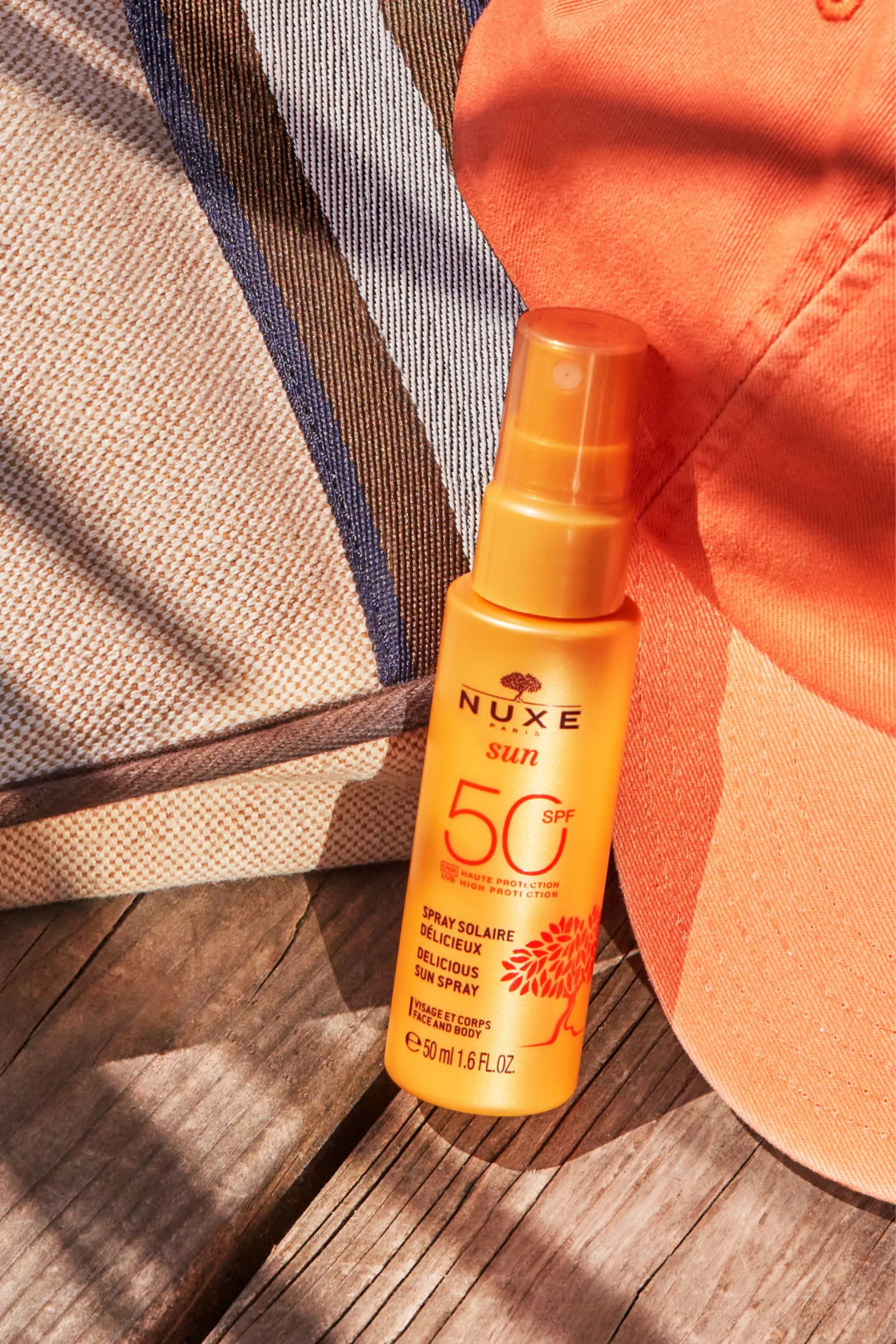 Nuxe Spray fondant visage et corps haute protection SPF50 Nuxe Sun-50 ml