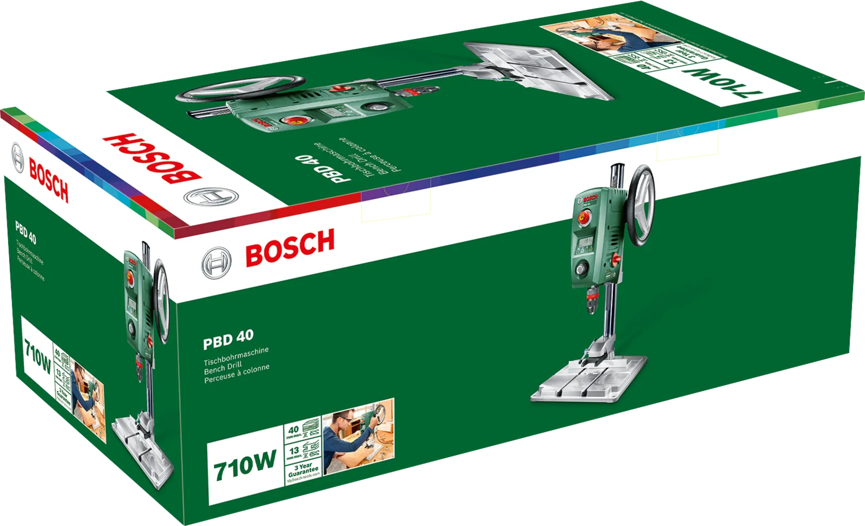 Bosch Home & Garden  Tischbohrmaschine PBD 40    Leistungsstarke Tischbohrmaschine für höchste Ansprüche