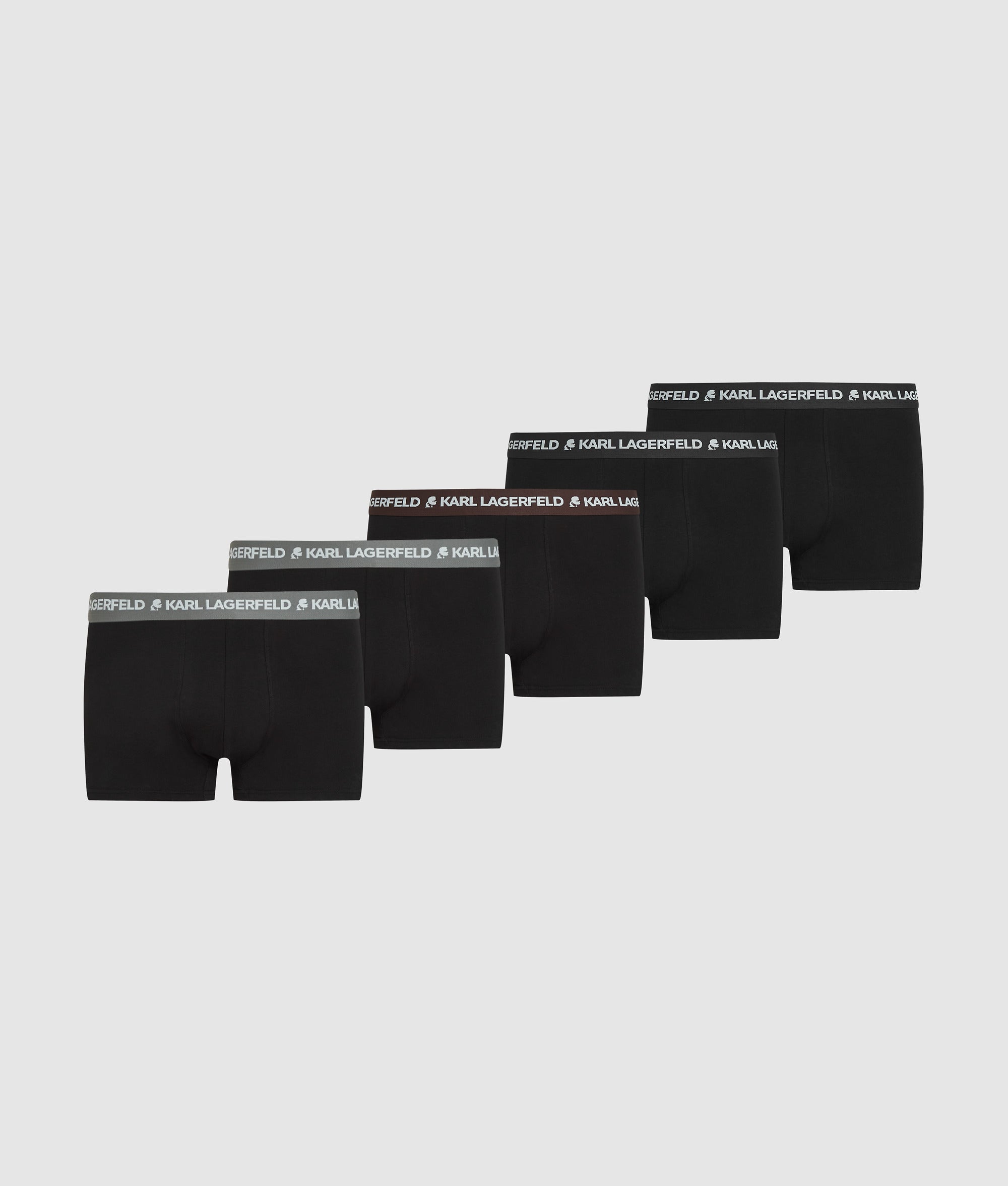 Contrast tailleband boxers - 5 pak