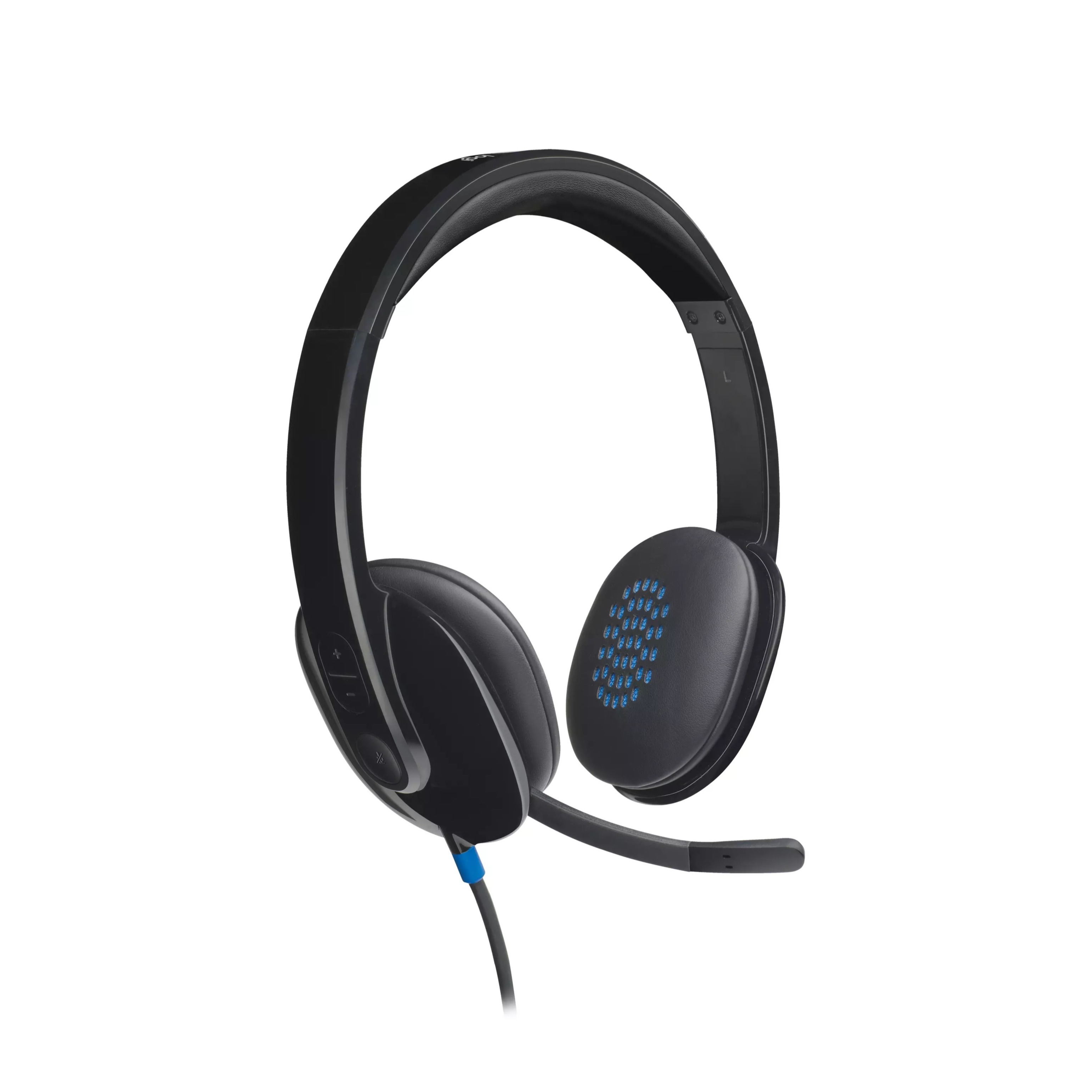 H540 On-Ear Kopfhörer Office Stereo Headset mit USB A Anschluss (981-000480) - Schwarz