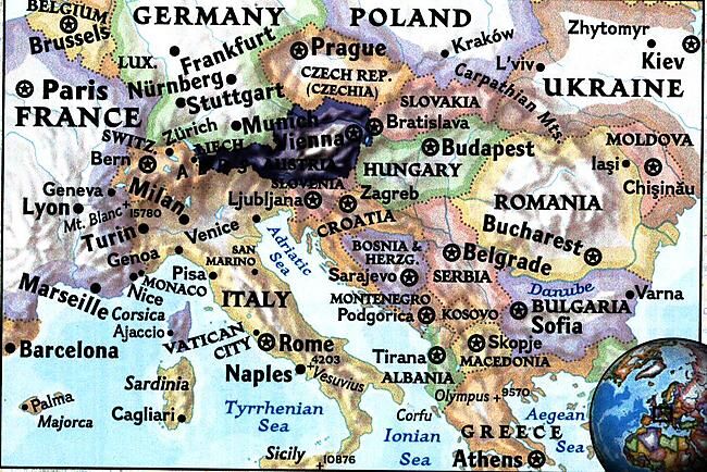 NATIONAL GEOGRAPHIC - 3319 AUSTRIA ECHELLE 1 415 000