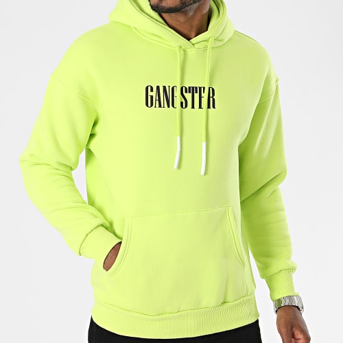 Sweat Capuche Jaune Vif