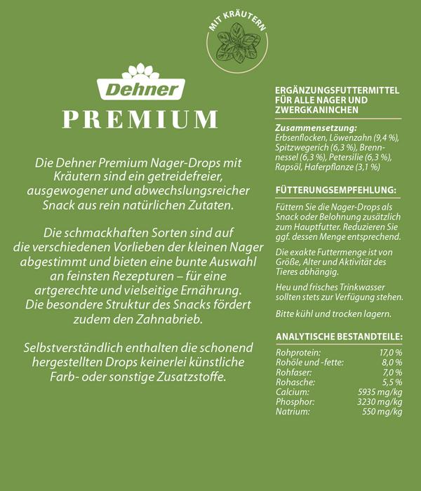 Dehner Premium Nager-Drops, 3 x 140 g