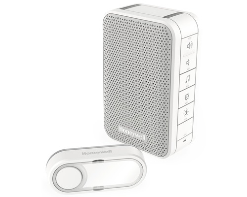 Honeywell DC313S draadloze deurbel met drukknop, wit