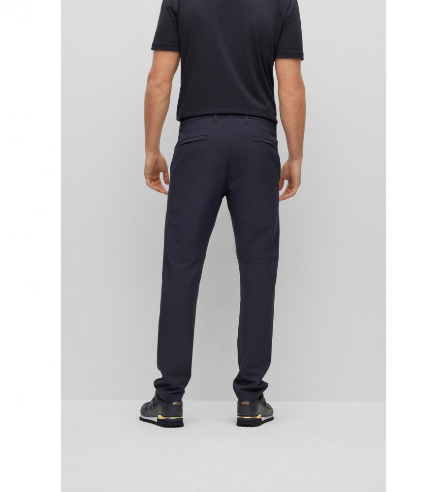 Calça chino slim BOSS Commuter, azul marinho