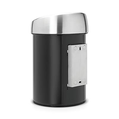 Poubelle coloris noir mat Brabantia Touch 3L