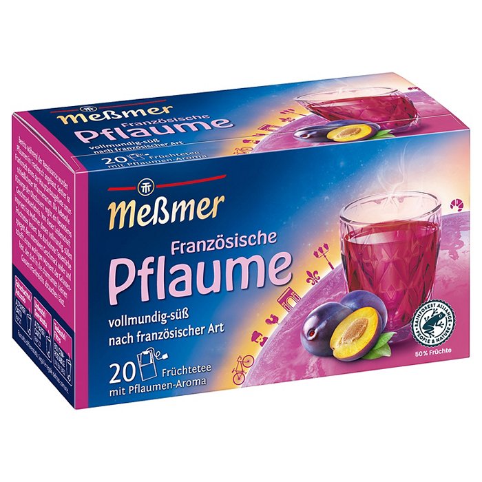MESSMER Ländertee 45 g, Französische Pflaume