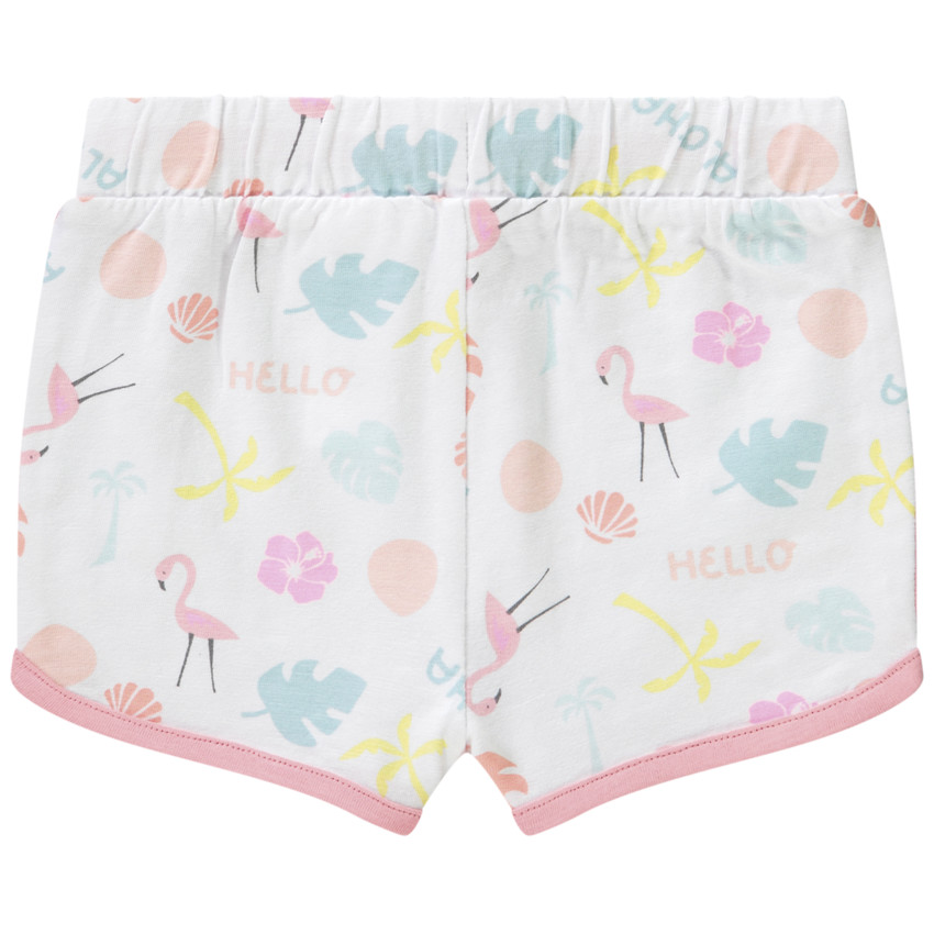 Short de sport imprimé fantaisie pour bébé fille