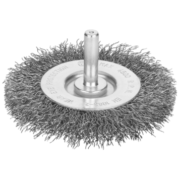 Irwin staaldraadband Ø 75x10 mm voor (accu)boormachine. Voor schuren steen.