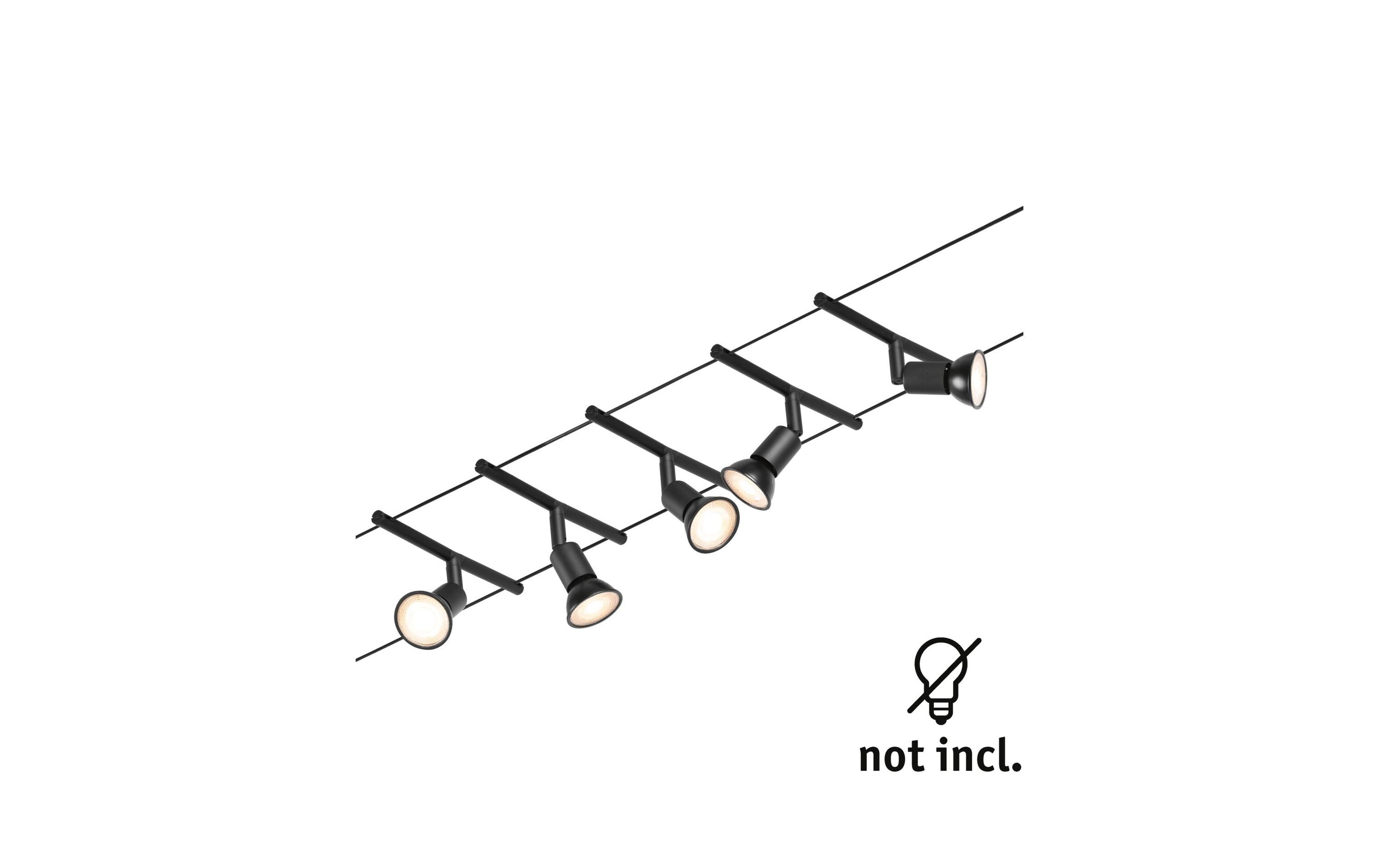CorDuo Seilsystem Salt Basisset GU5.3 max. 5 x 10 W<br>Schienenlichtschranke