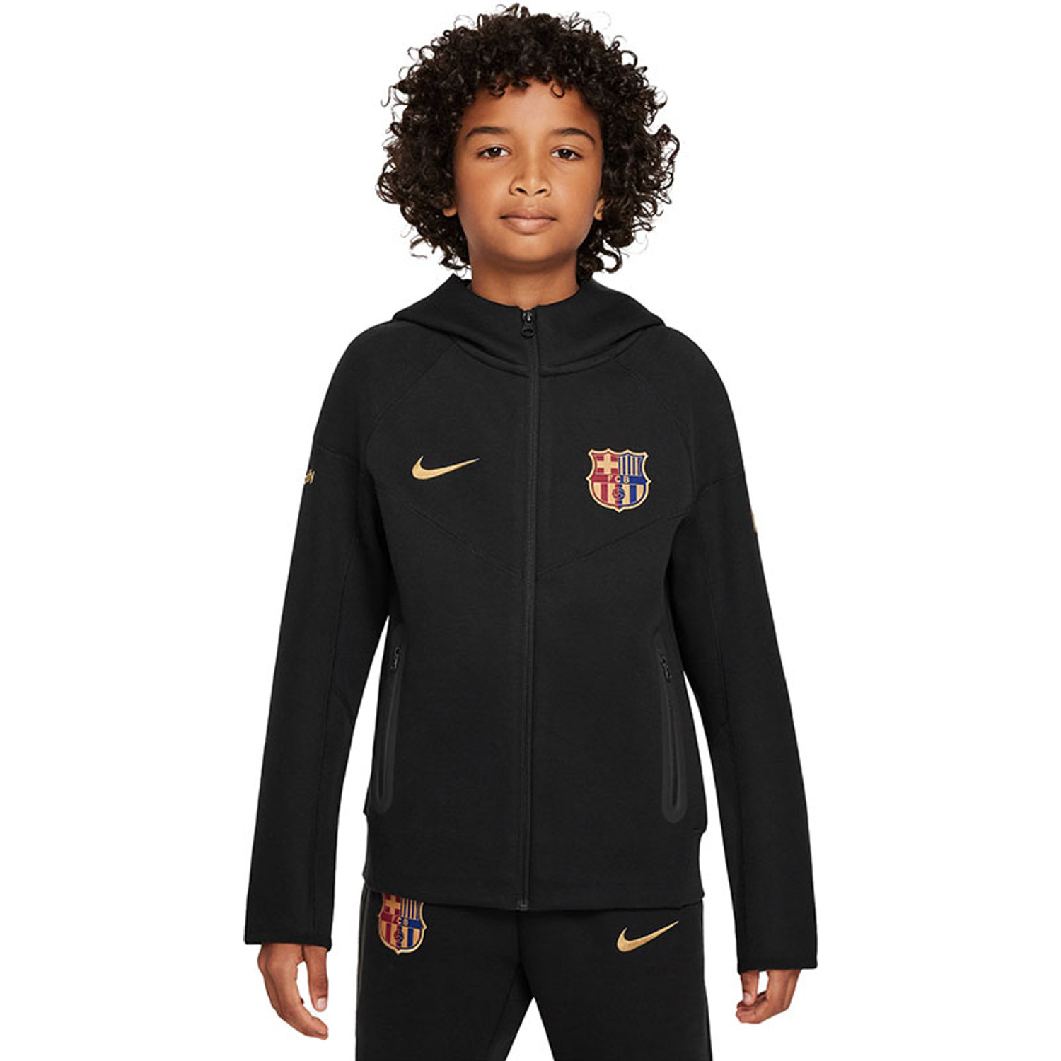 Nike FC Barcelona Tech Fleece Trainingspak Kids