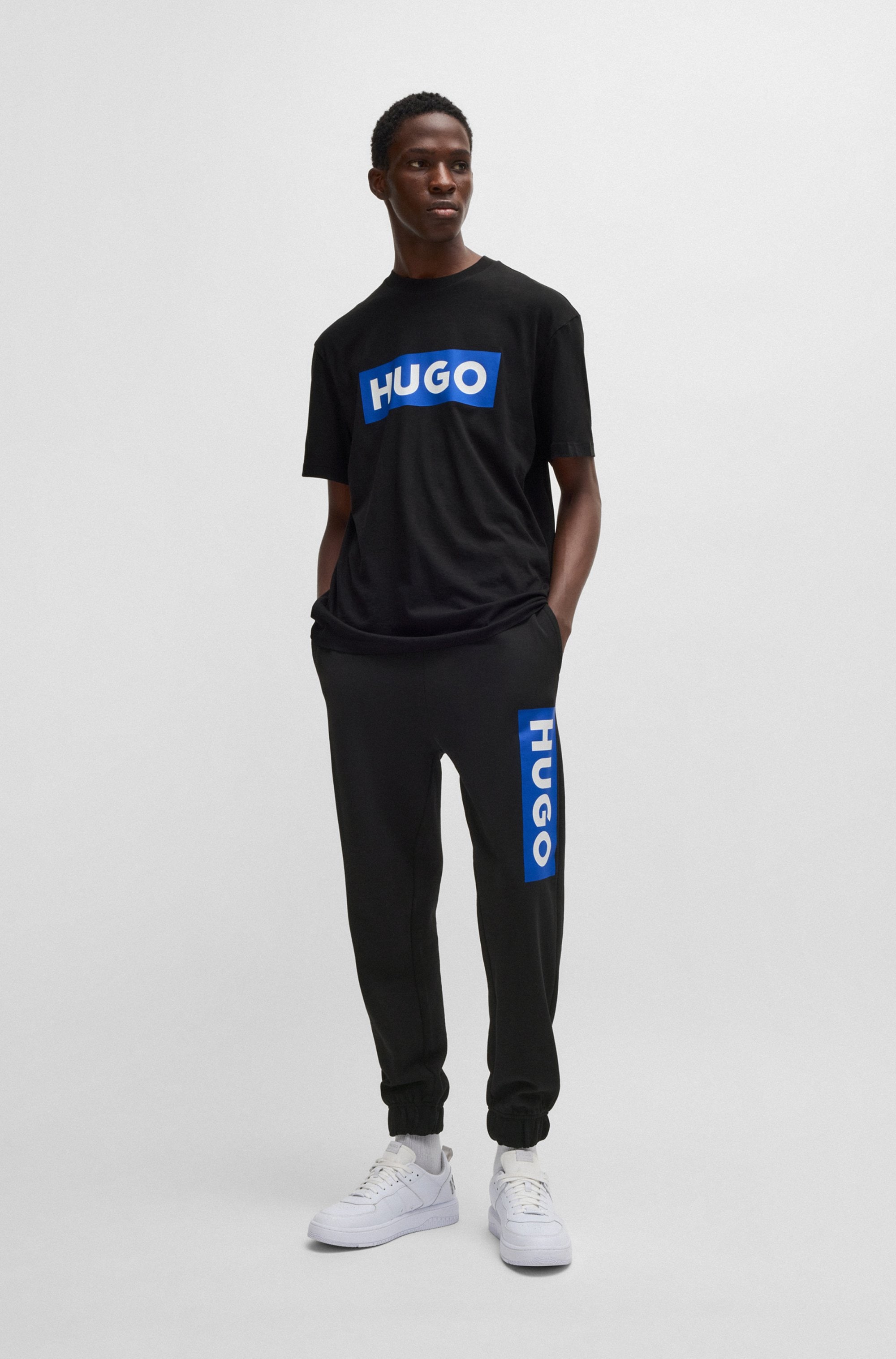 HUGO Blue Jogginghose »Nuram«  mit grossem Logo-Print