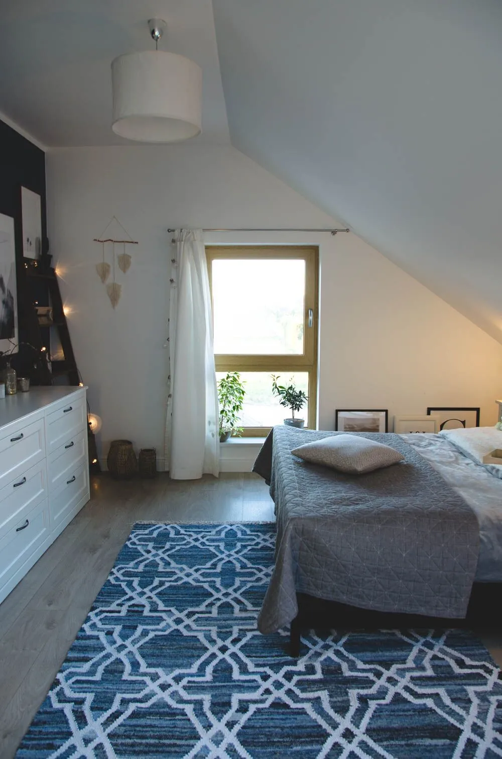 Vloerkleed ADIYAMAN Blauw 140 x 200 cm Katoen