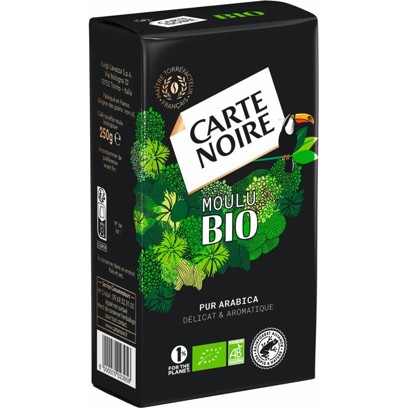 Café moulu Carte Noire Bio - Paquet de 250 g