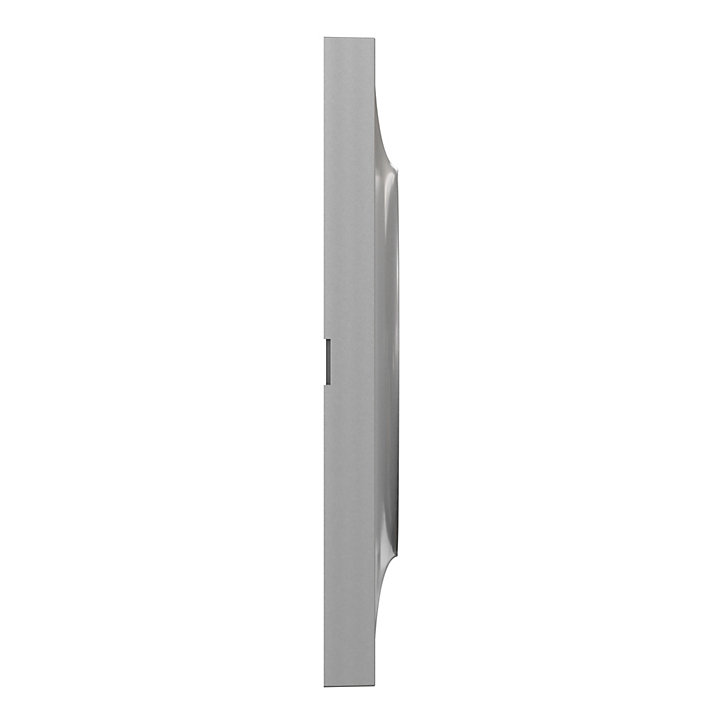 Plaque de finition triple Schneider Electric Odace Styl aluminium