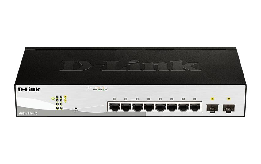 Switch DGS-1210-10 10 Port<br>10-Port Gigabit Smart Managed Switch