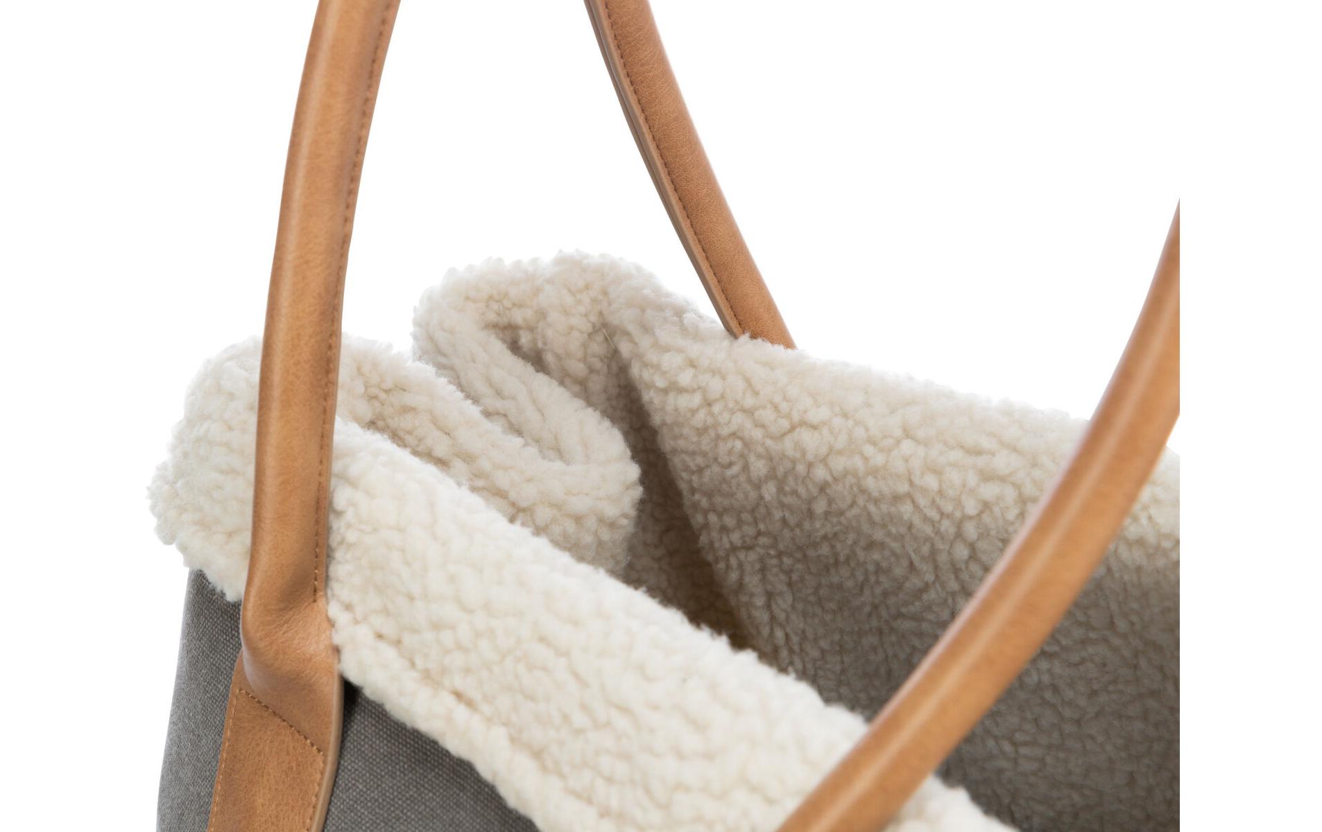 Tiertransport-Tasche Rachel, 25 × 30 × 40 cm, Grau/HellbraunTransporttasche