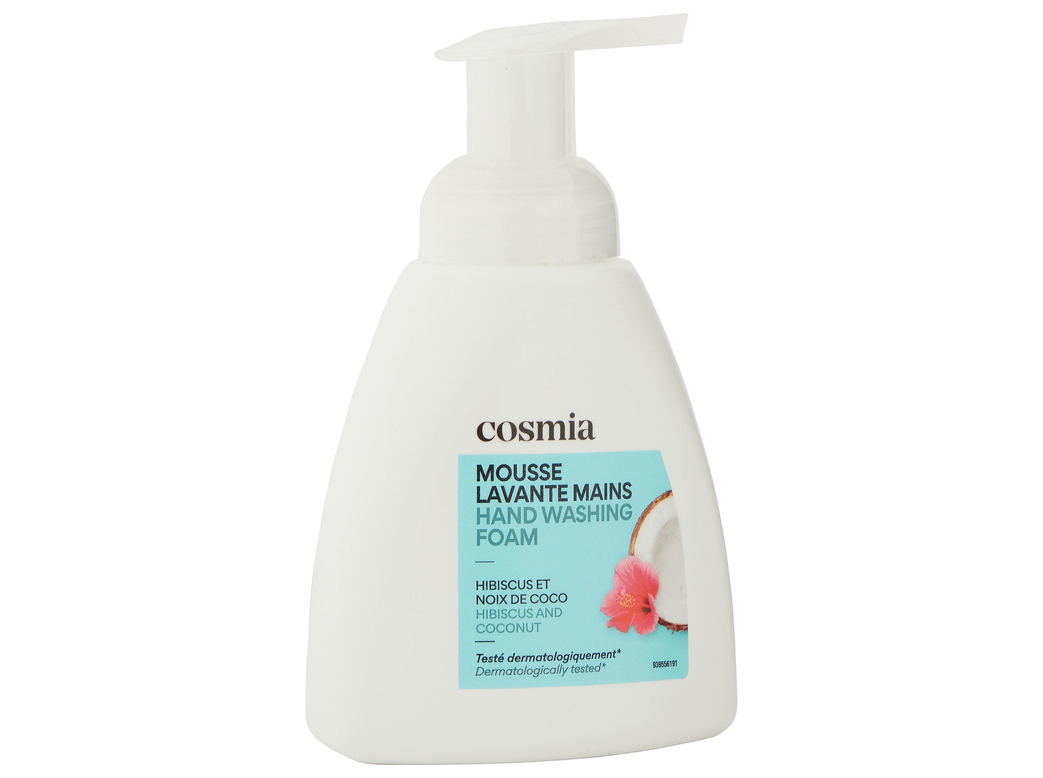 SABONETE EM ESPUMA COSMIA HIBISCO E COCO 300ML