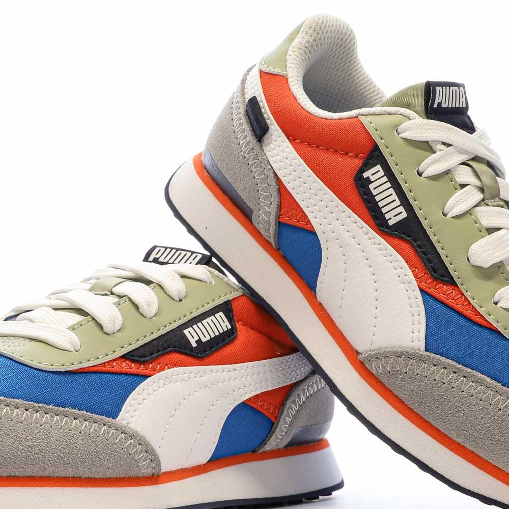 Puma Baskets Orange/Gris Garçon Puma Future Rider Play On