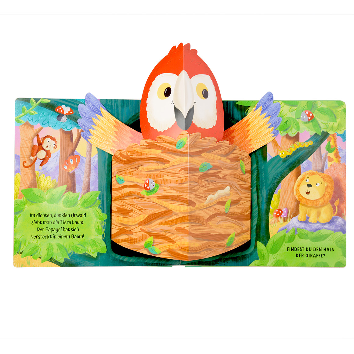 Topomini Pop-up-Buch Löwe und seine Freunde grün / bunt