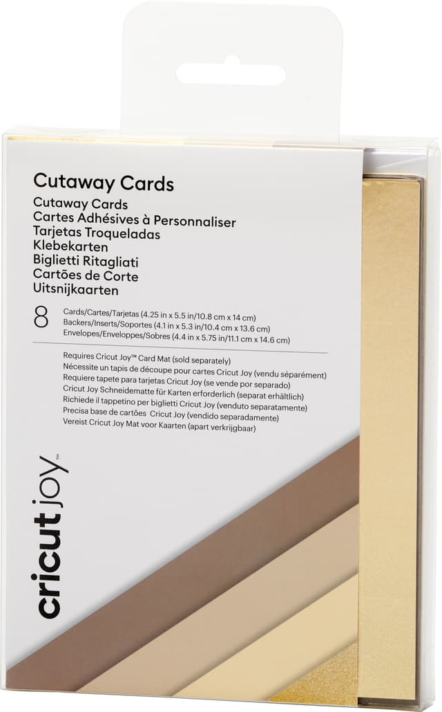 Cricut Joy Cut-Away-kort A2 8-pak (neutral)