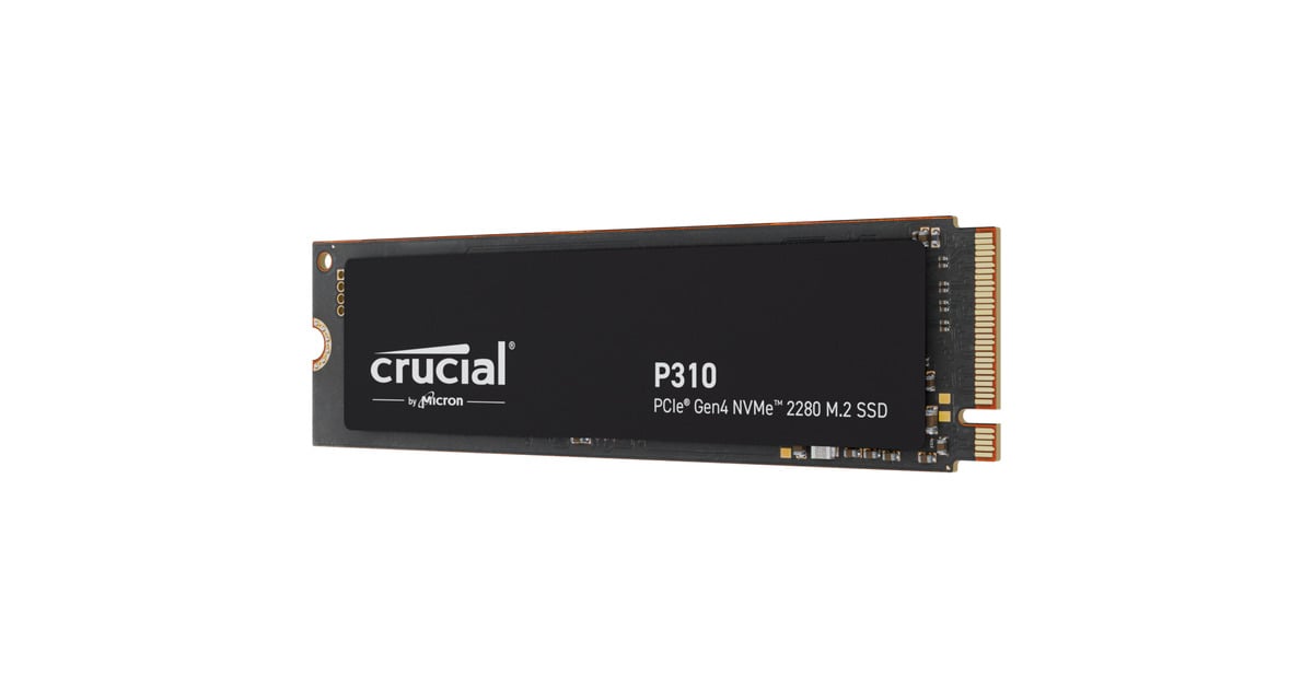 CrucialP310 2 TB SSD  (Zwart, CT2000P310SSD8, PCIe Gen 4.0 x4, NVMe 2.0)