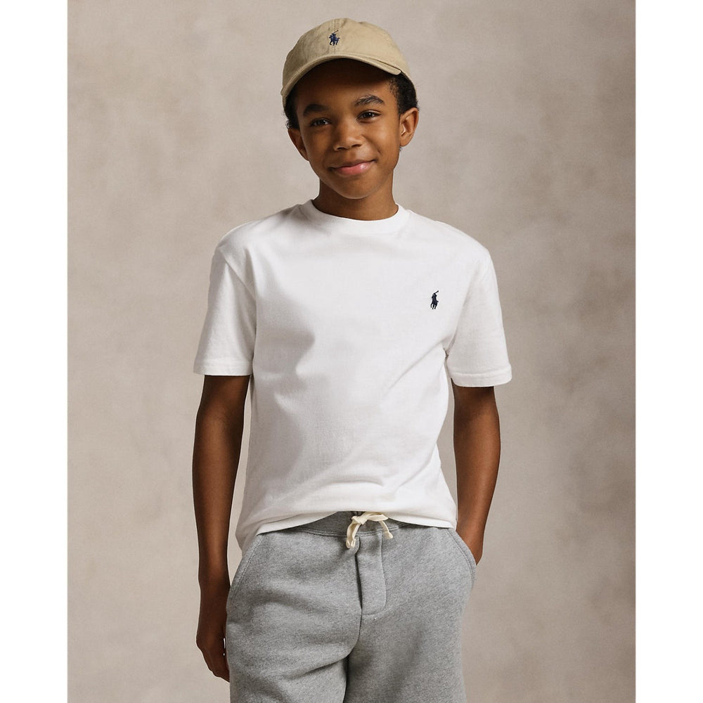 Køb Polo Ralph Lauren Boy Short Sleeved T-shirt White
