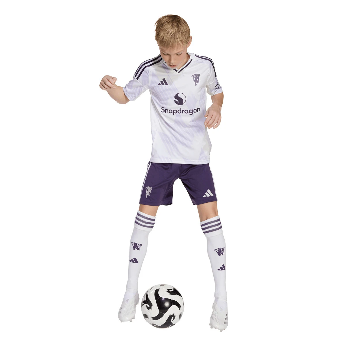 Camisola adidas Manchester United Segundo Equipamento 2025-2026 Criança