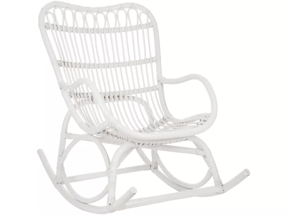 Fauteuil à bascule Manchester en Rotin