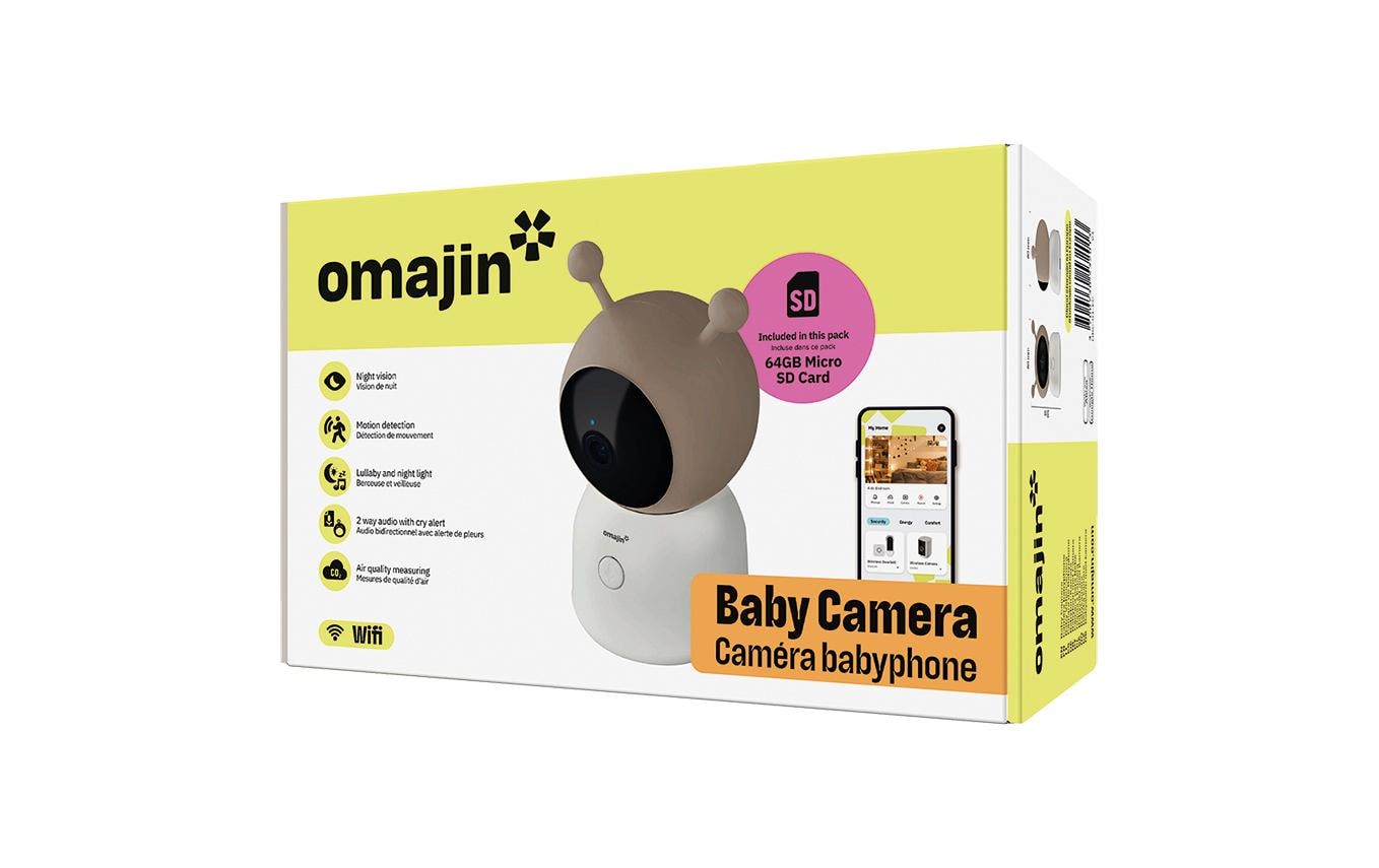Netzwerkkamera Babyphone-Kamera 2K + 64GB MicroSDIntelligente Babyüberwachungskamera mit 2K HD-Auflösung, Weitwinkel und 2-Wege-Audio, speziell entwickelt für Eltern und Babys