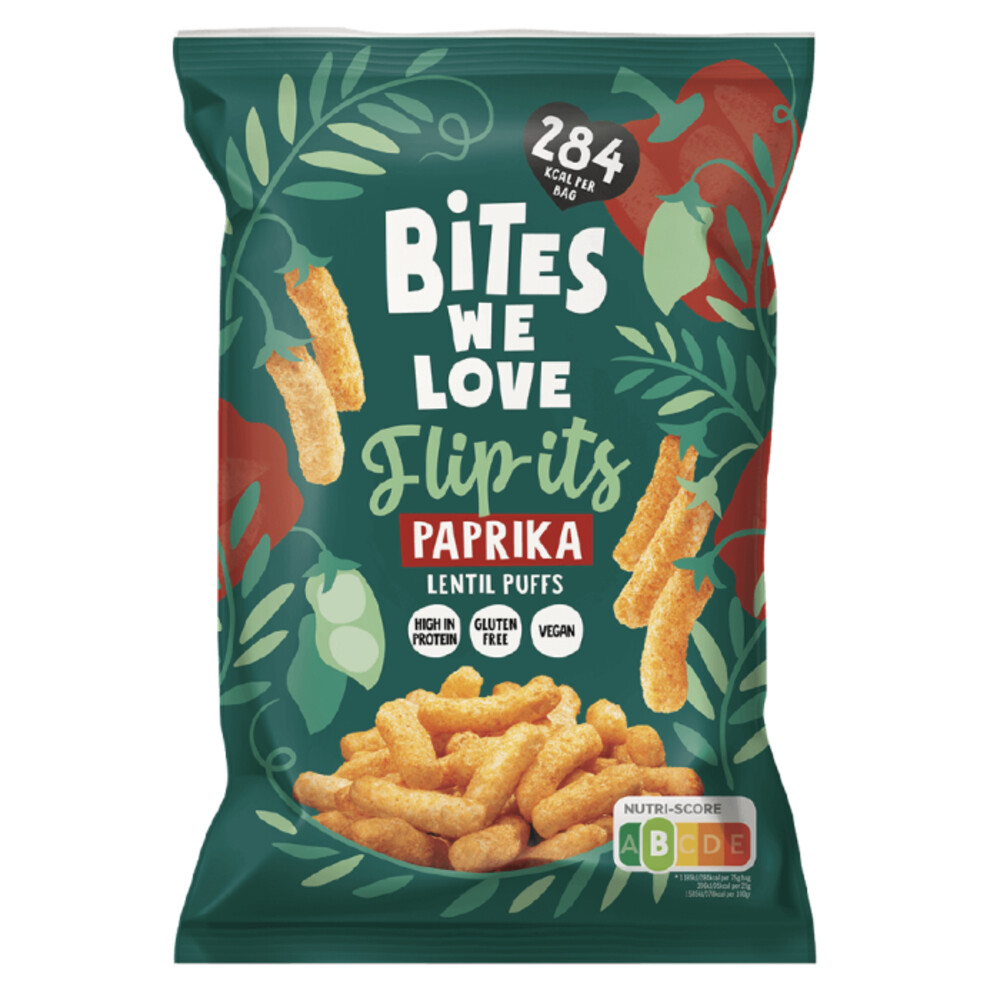 3x BitesWeLove Flip-its Bio Paprika75 gr