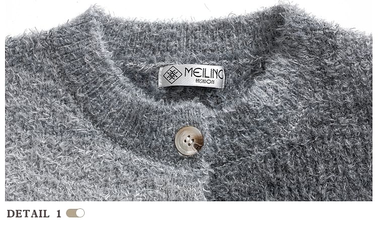 purplelouve - Cardigan met ronde hals en kleurverloop