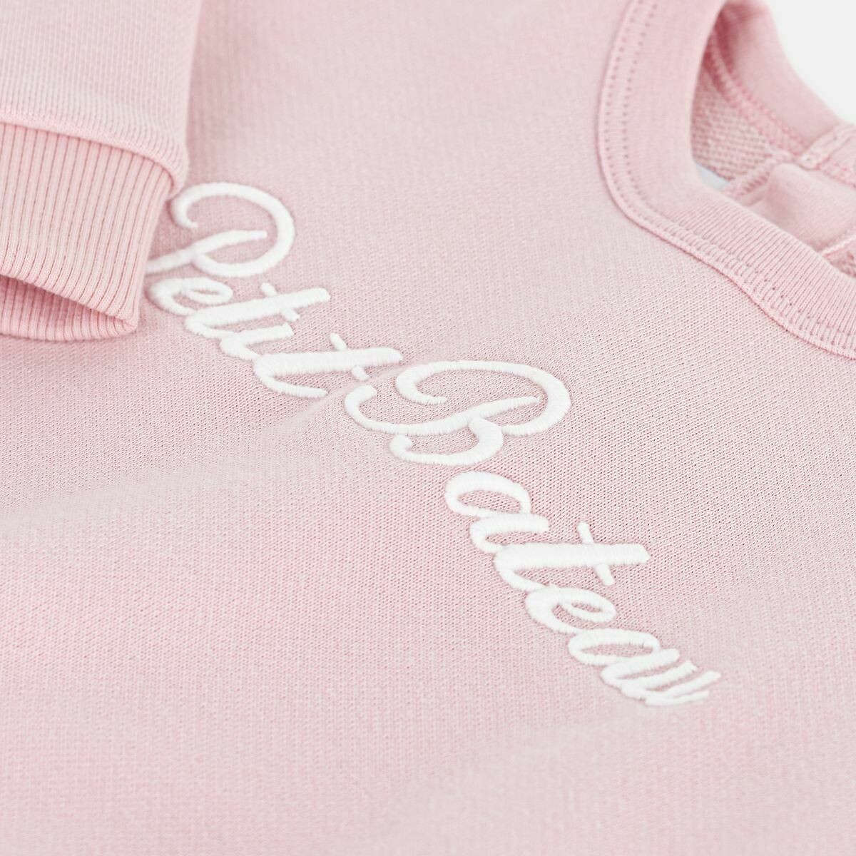 PETIT BATEAU<br>Moletom de gola redonda em fleece