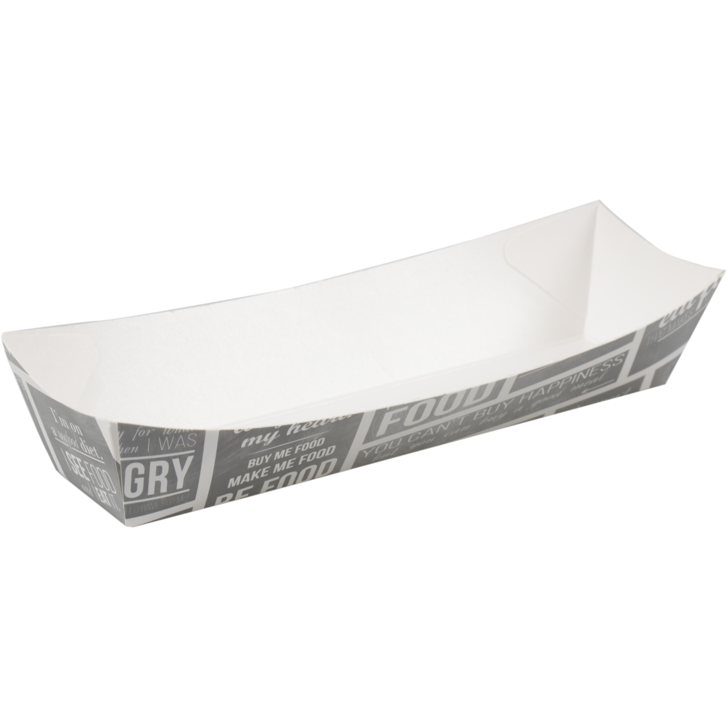 Bak, Karton + verniscoating, Pubchalk, conisch bakje, 150x32x33mm,