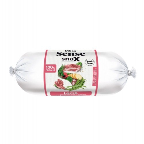 Dibaq Sense Snax Bar Salsicha para Cães, Sabor Cordeiro