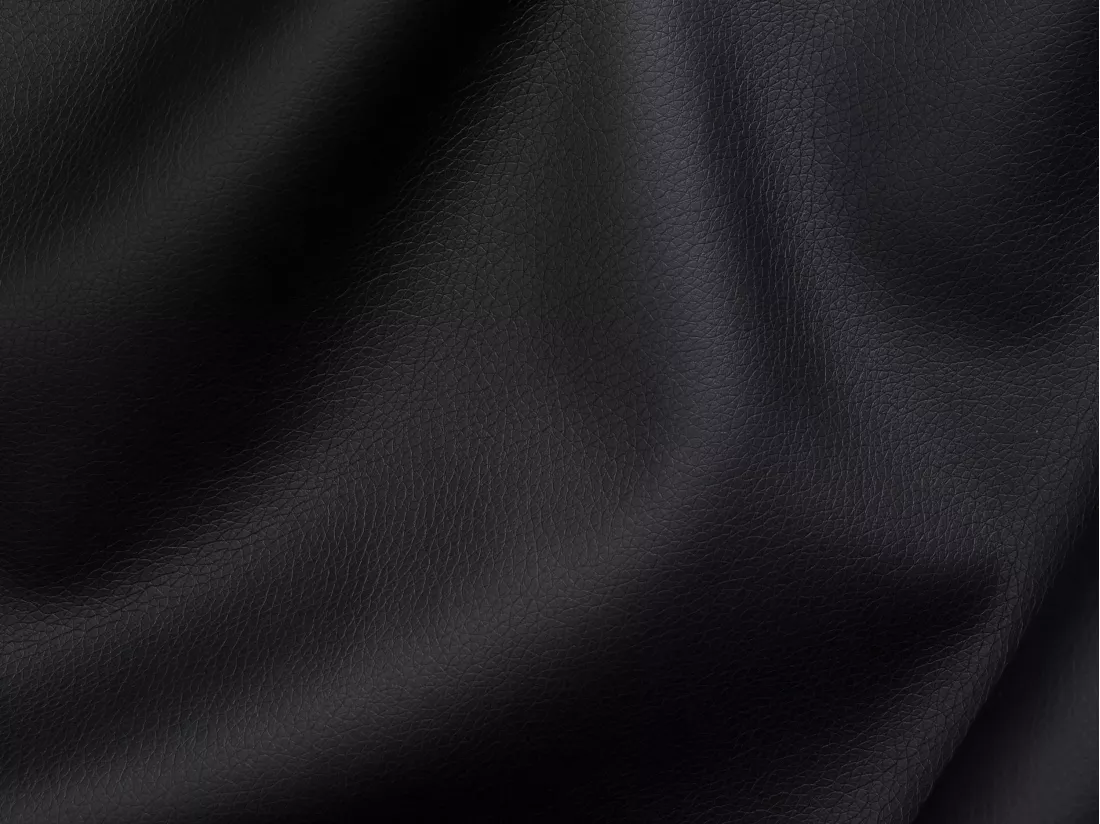 Canapé 3 places convertible express en cuir de buffle noir - Couchage 140 cm - Matelas 18 cm - VIZIR