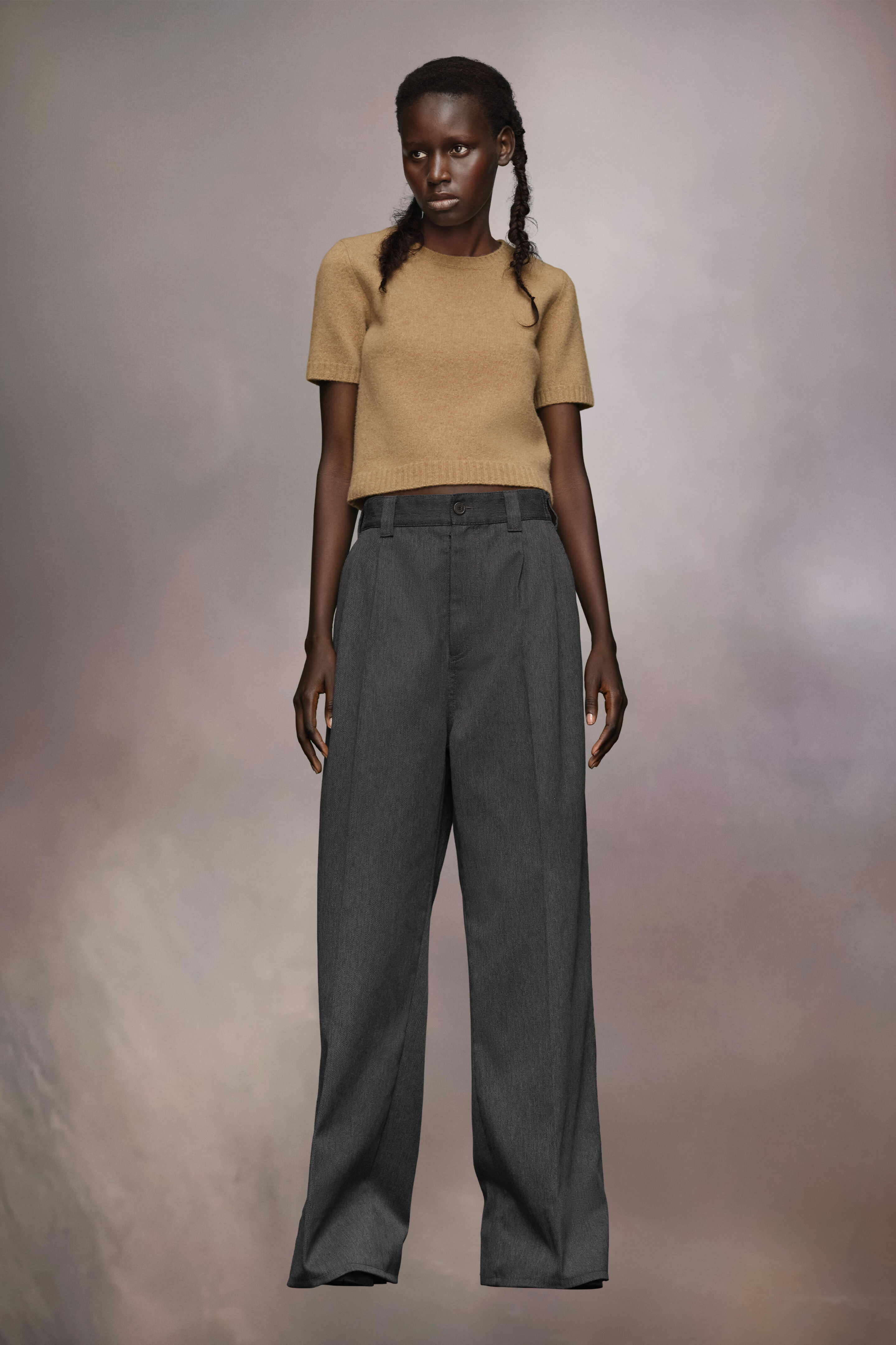 Pantalon à plis