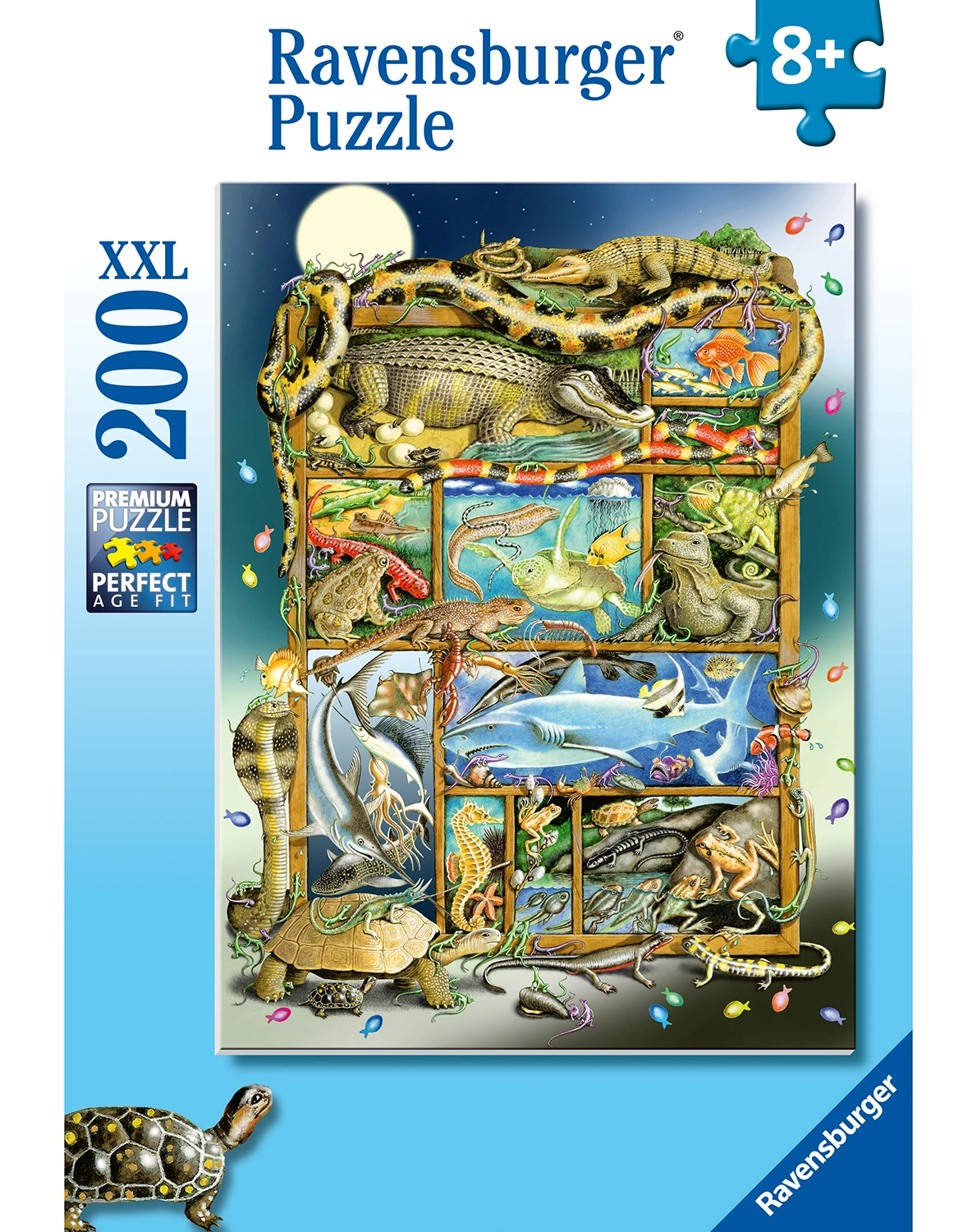 Puzzle REPTILIEN IM REGAL (200 Teile)