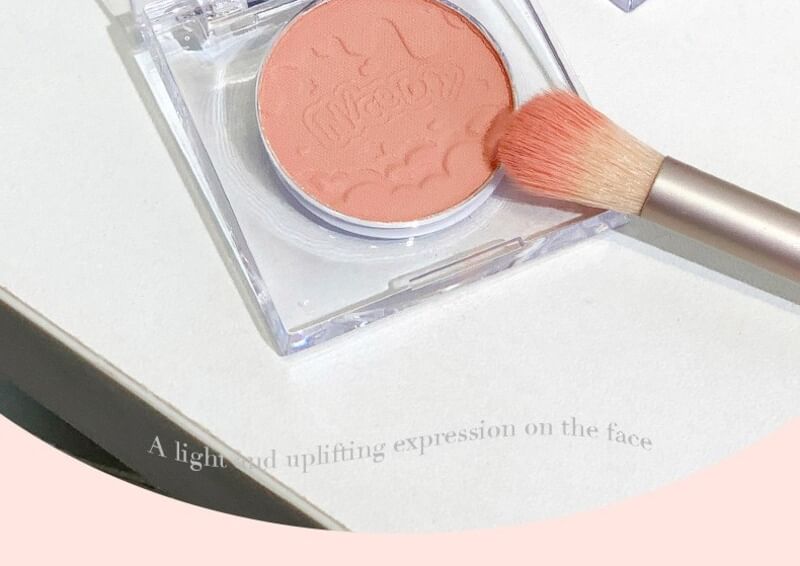 xixi - Peach Heart Monochrome Cheek Blusher - 4-6