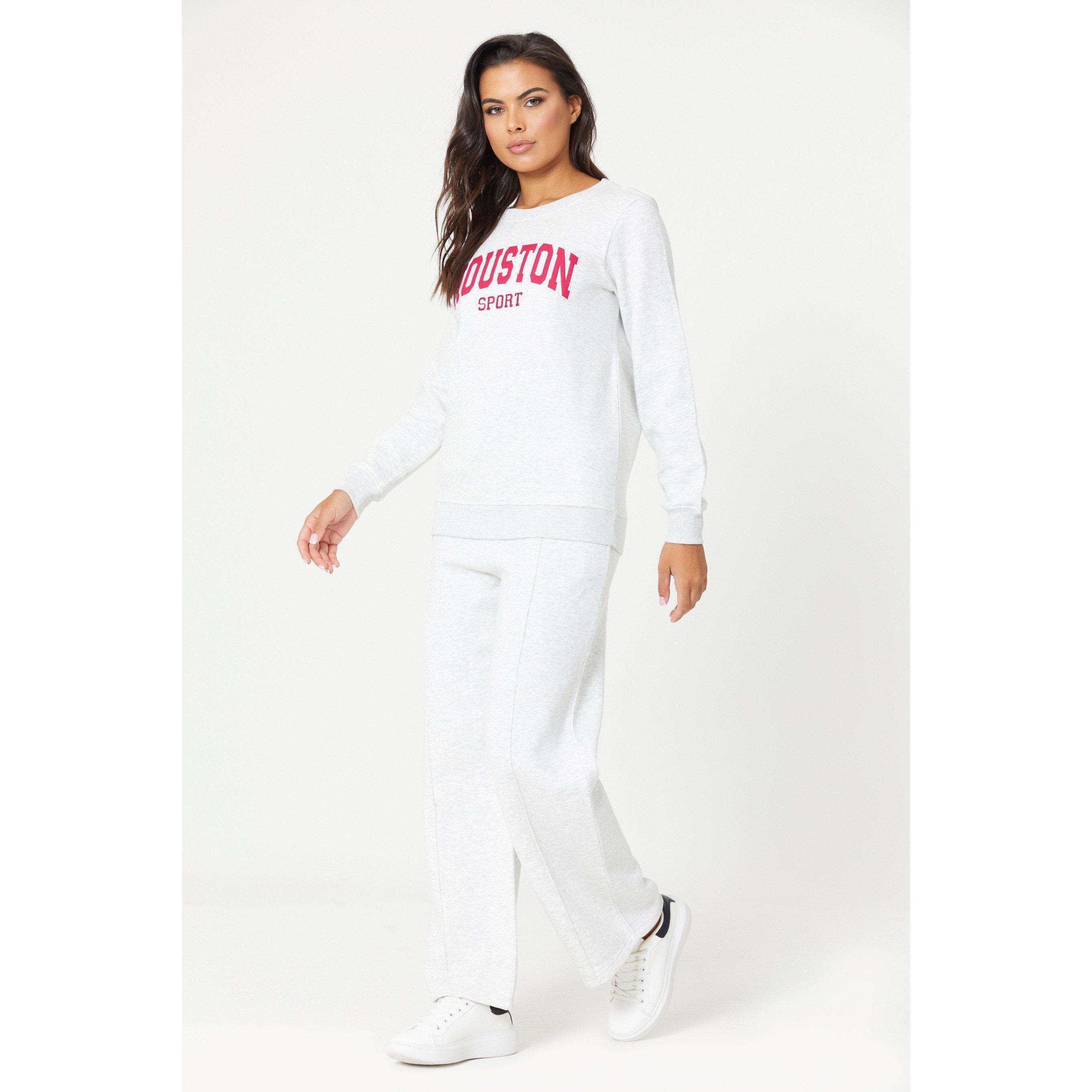 Be You Ladies Houston Slogan Sweat Set