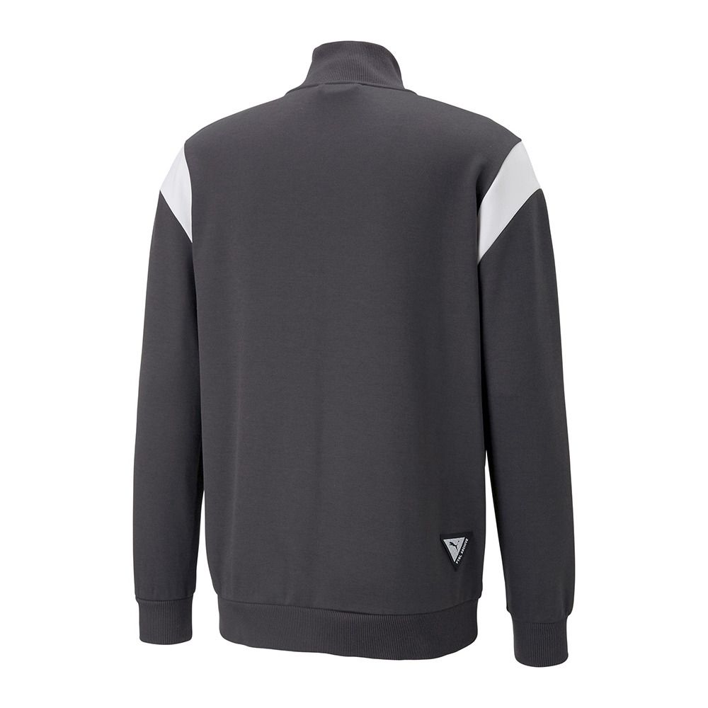 Puma BVB ARCHIVE - Sweat Homme flat dark gray/cyber yellow