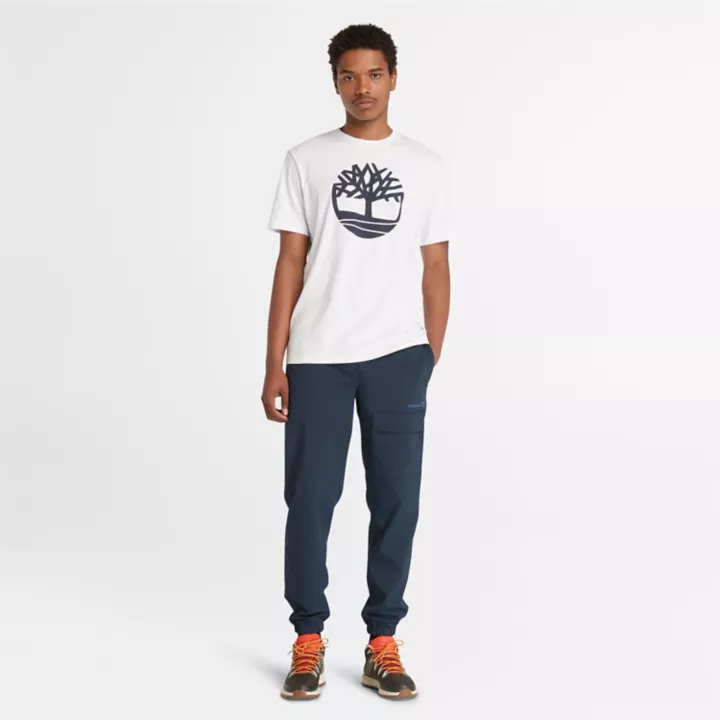 T-shirt Kennebec River Tree à logo pour homme en blanc