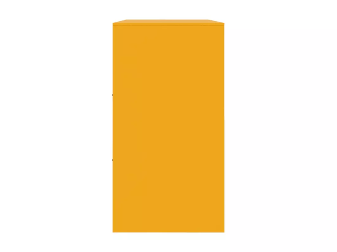 Buffet jaune moutarde 99x39x73 cm acier