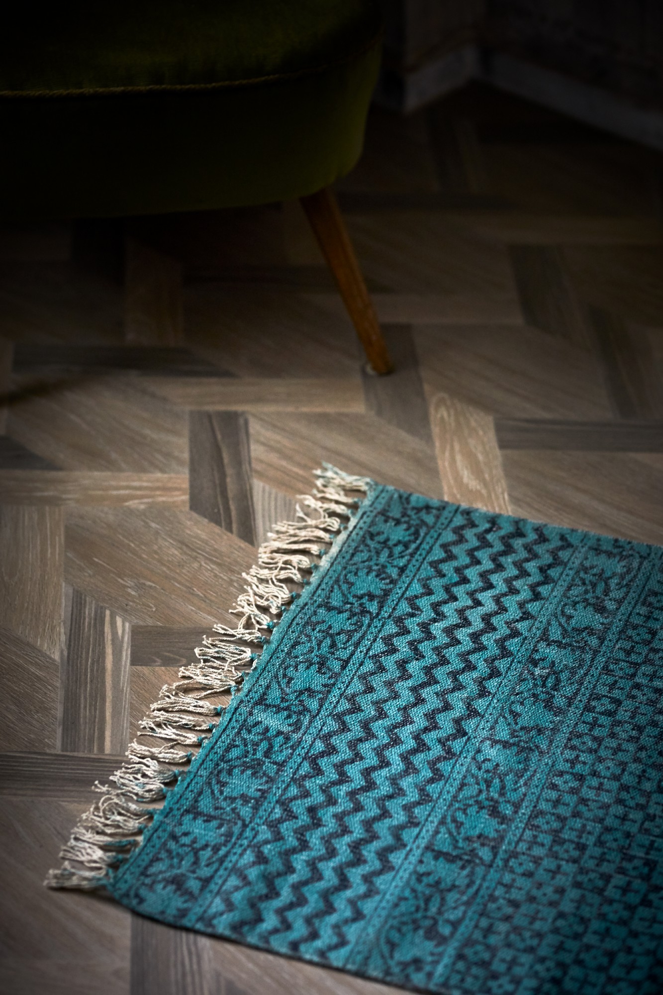 Mini-Rug 'Somava', handbedruckt, T 60 cm, B 90 cm von fischer's lagerhaus