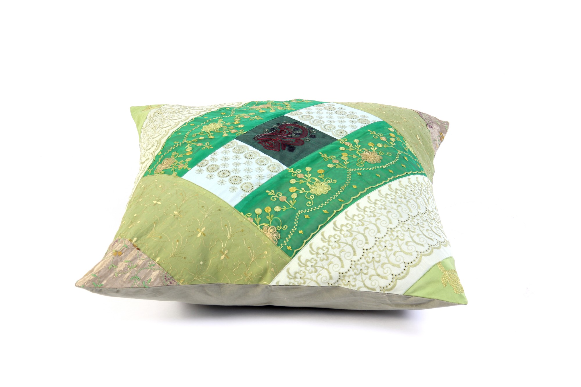Kissenhülle 'Saree', grün, multicolor, T 60 cm, B 60 cm von fischer's lagerhaus