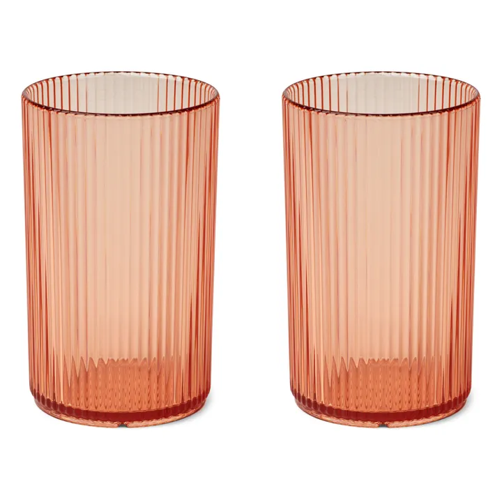Liewood Verres en tritan Farrel - Set de 2 | Rose pâle