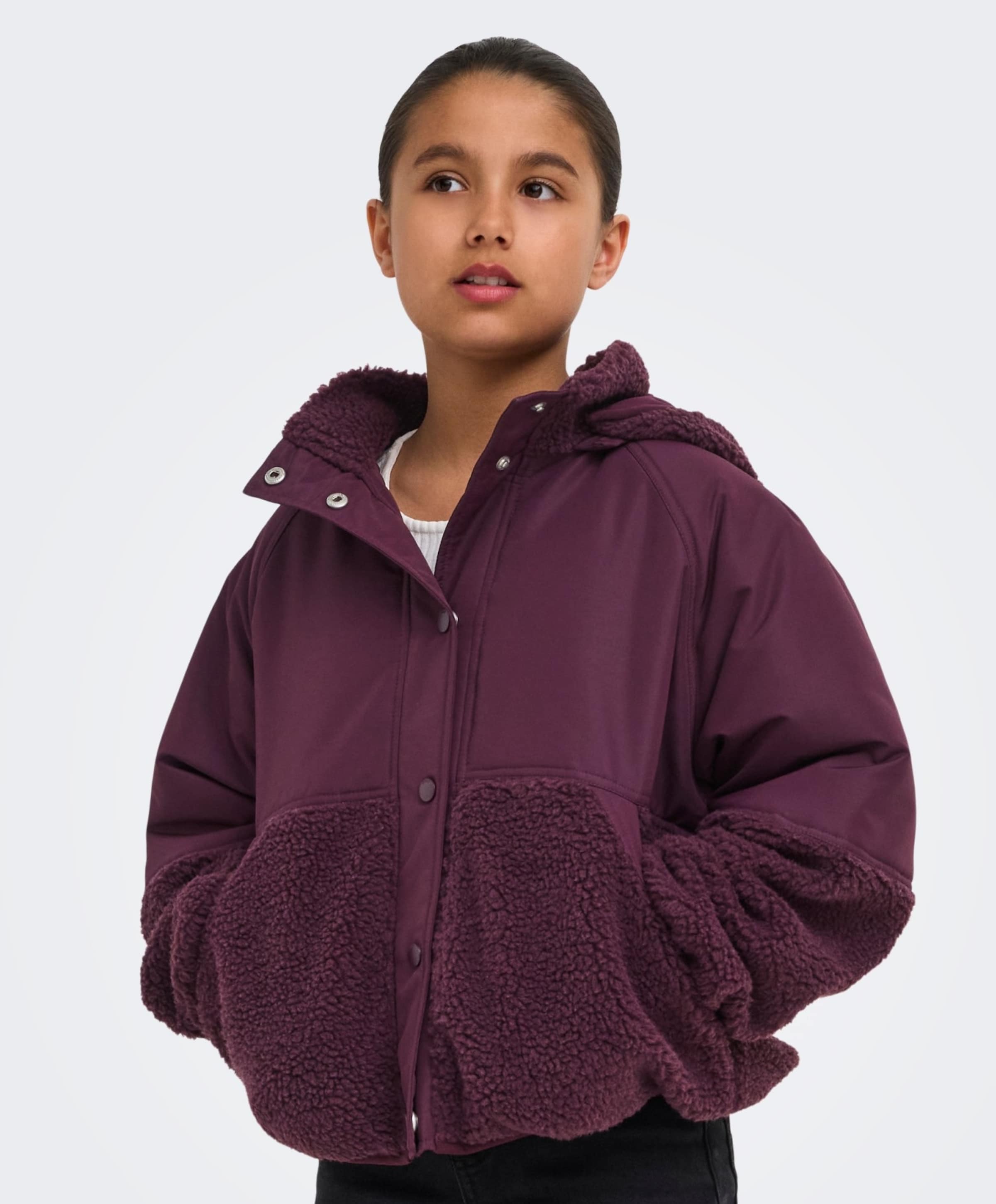 Only Meisjes jas bordeaux